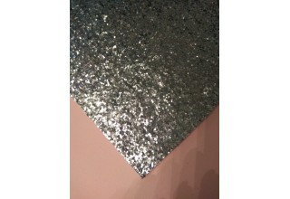 Экокожа (глиттер крупный)  34*34 см цв. светло-голубой, цена за лист